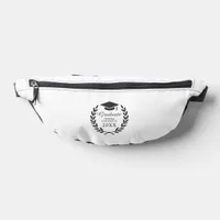 Elegant Graduation Laurel Wreath Modern Minimalist Fanny Pack