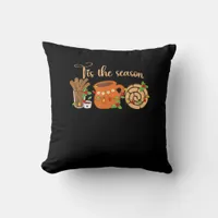 Tis The Season Mexican Christmas Cafecito Pan Dulc Throw Pillow
