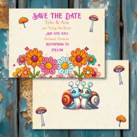 Whimsical Cottage Core Floral Wedding Save The Date