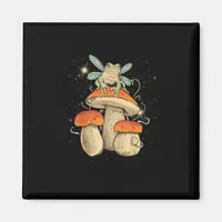 Cute Cottagecore Aesthetic Mushroom Frog Goblincor Magnet