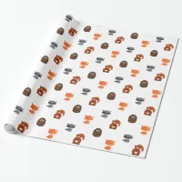 Forest Animals Woodland Creatures Gift Wrap