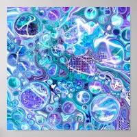 Blue Rhapsody | Abstract Art Poster