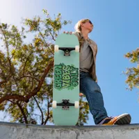 Green Vibes Only St. Patrick's Day Skateboard