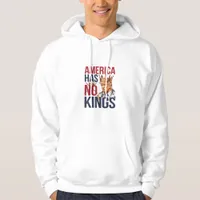 No Kings In America Funny America Has No King Poli Hoodie