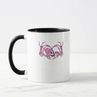 Halloween Skull Heart Hands Skeleton Beanie Mug