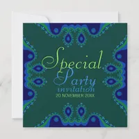 Indigo Blue Goddess Special Party Invitations