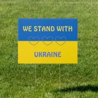 We Stand with Ukraine | Show Support Sign