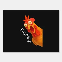 Gothic Humor Funny F Caw F Crow Design Sign