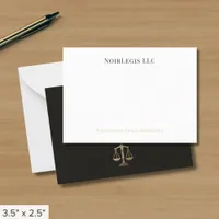 Simple Elegant Legal Note Card