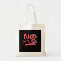 No King Simple Clean Design Tote Bag