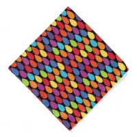 Rainbow Geometric Patterned Bandana