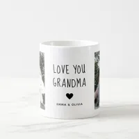  Love You Grandma | Custom Two-Photo Coffee Mug