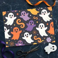Floating Friendly Ghosts and Confetti Halloween  Tissue Paper