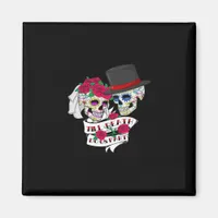 Till Death Do Us Part Skull Magnet