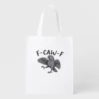 F-Caw-F Classic Minimal Clean Grocery Bag