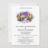 *~* POSITANO Italy PHOTO AR20 RSVP Wedding Invitation