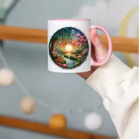 Enchanted Park Stained Glass Mosaic  Mug