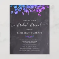 Budget Rustic Botanical Bridal Brunch Invitation C