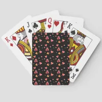 Colorful Watercolor Hearts Playing Cards