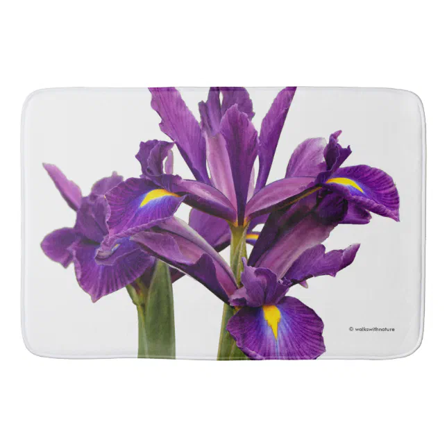 Dutch Iris Purple Sensation Bath Mat