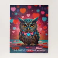 Love Heart Owl  Jigsaw Puzzle