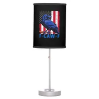 Crow Raven Funny F-Caw-F Minimal Clean Table Lamp