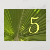 Tropical Palm Table Number