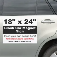 18" x 24" Design Your Own Car Magnet