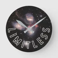 Limitless Inspirational Galaxy Round Clock