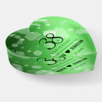 Elegant 38th Emerald Wedding Anniversary Paperweight