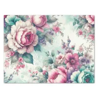 Pretty Floral Shabby Chic Birthday  Tissue Paper