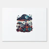 Cottagecore And Aesthetic Goblincore Mushroom Fair Sign