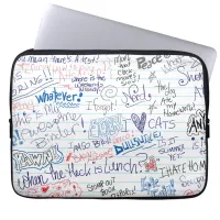 Epic School Doodles Laptop Sleeve