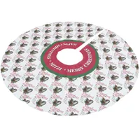 GOAT | Christmas Wishes Baby Goat Kisses Nubians Brushed Polyester Tree Skirt