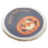 Trick or Treat Halloween Pumpkin Sugar Cookie