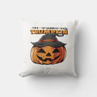 Happy Halloween Trumpkin Classic Throw Pillow