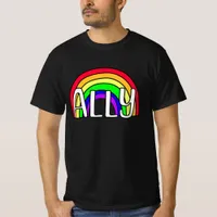 Rainbow LGBTQIA+ Ally | Pride Flag T-Shirt