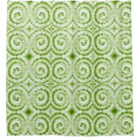 Green Swirly Abstract Shower Curtain