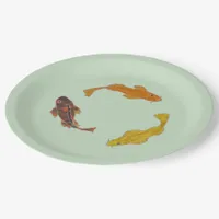 Paper Plate – Three Swimming Koi