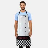 Chef Tunic and Checkered Pants Apron