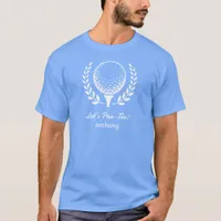 Preppy Golf Birthday Party Squad T-Shirt