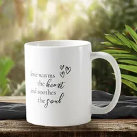 Love Calligraphy Quote Black B&W ID940 Coffee Mug