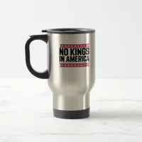 No Kings In America USA Minimal Clean Travel Mug