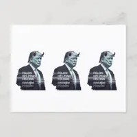 Felon Helping Felons Escape Prison Evil Trump Postcard