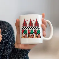 Fa la la la Retro Groovy Christmas Holidays Coffee Mug