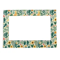 Gardening Patterned Garden Plants Picture Photo Magnetic Frame