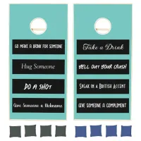 Funny Rules Cornhole Se Cornhole Set