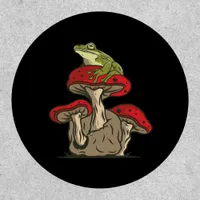 Frog Mushroom Cottagecore Classic Retro Appeal Patch
