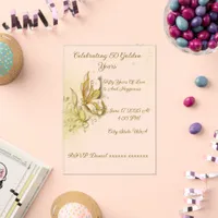 Elegant Earthy Butterfly acrylic invitation 