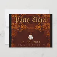 Medieval Gothic Party Invitation template